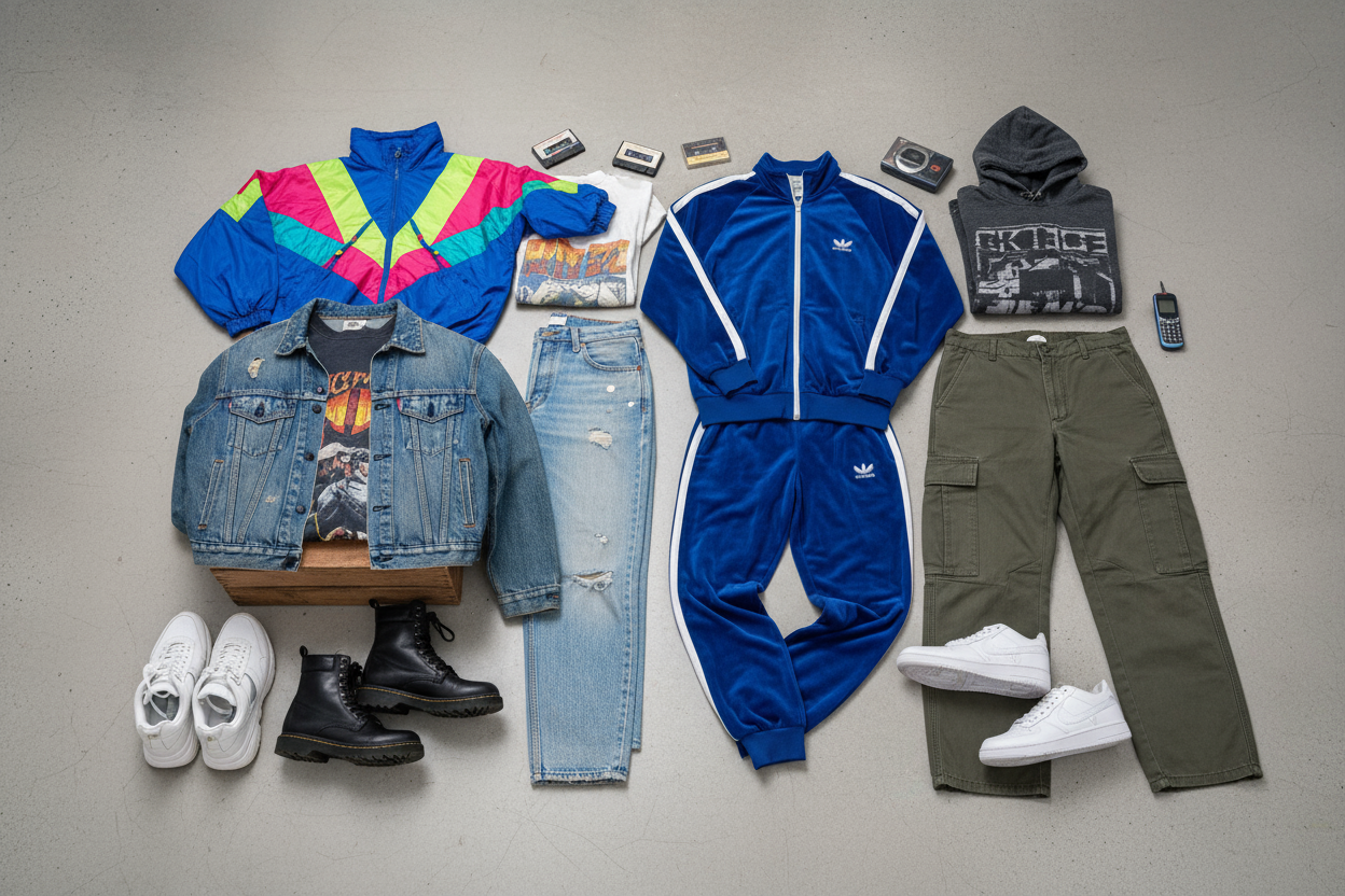 Men's Vintage Fashion from the 80s, 90s, and 2000s