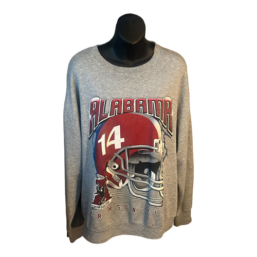 Vintage 90s Alabama Crimson Tide Football Sweatshirt Delta Brand Size XL