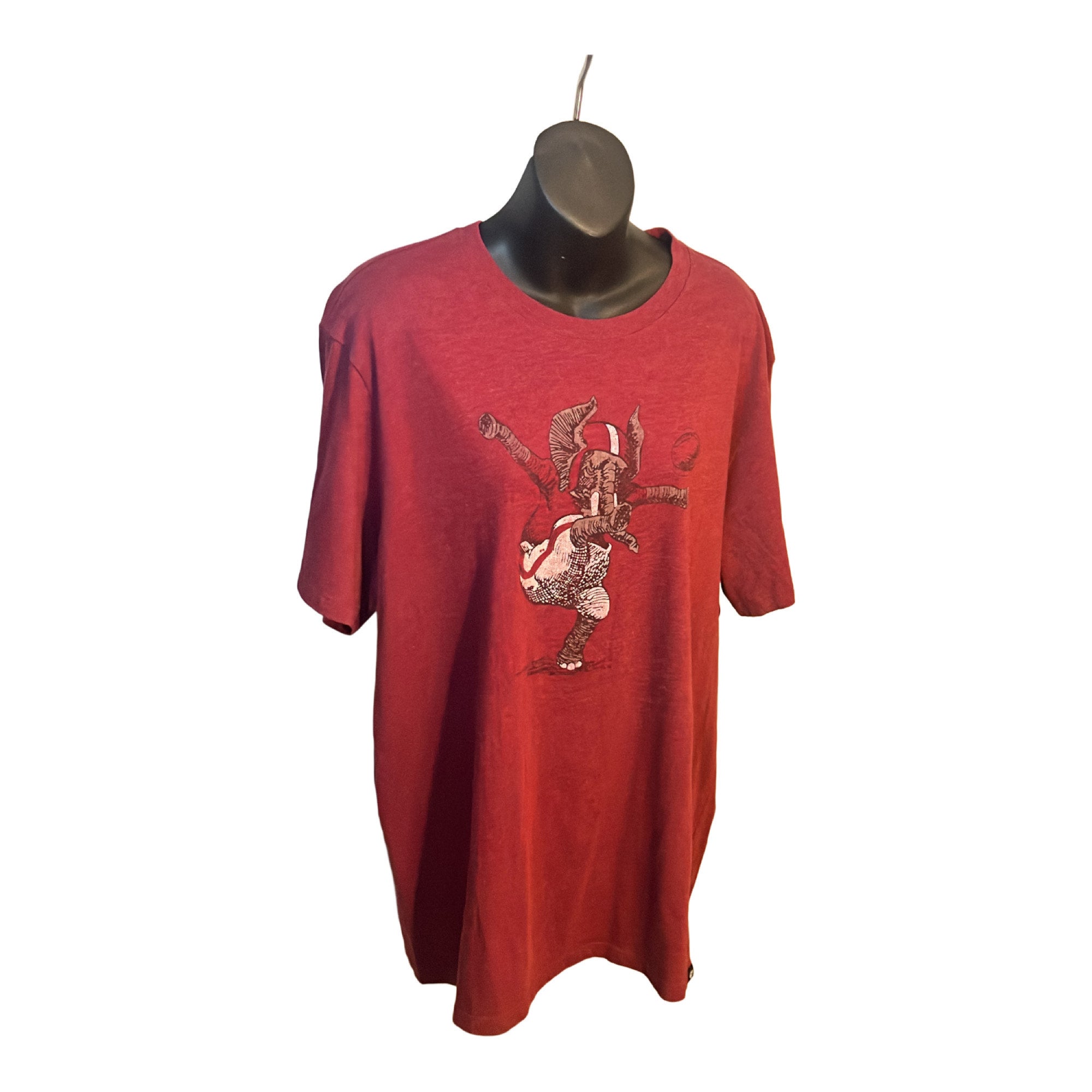 Vintage 80s-90s University of Alabama Crimson Tide Elephant Kick off T-Shirt Size XL '47 Brand