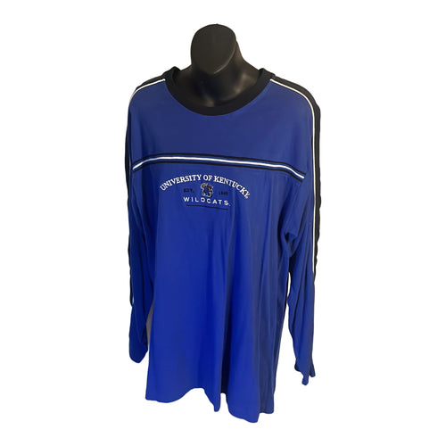 University of Kentucky Warm Up Shirt (Blue) Size Medium NCC Apparel Brand
