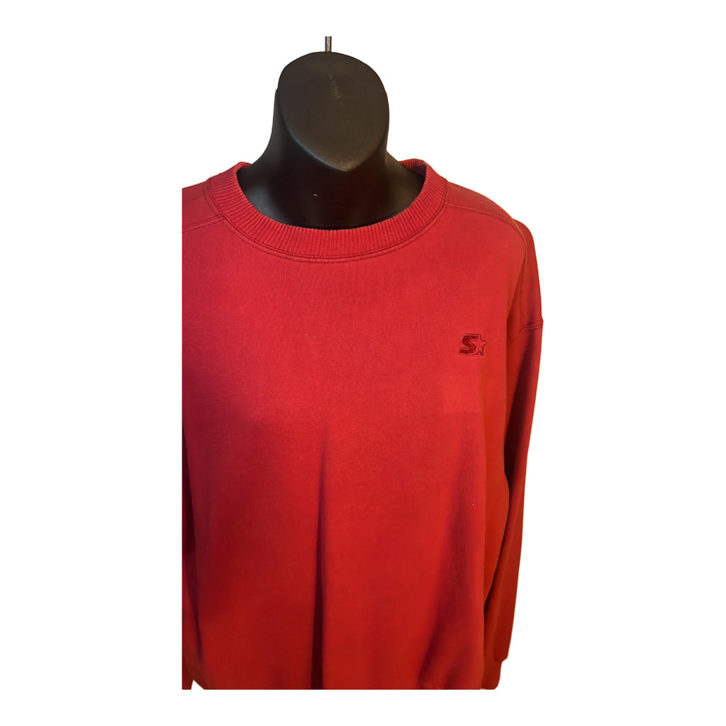 Vintage Distressed Navy Blue Starter Sweatshirt Size Large